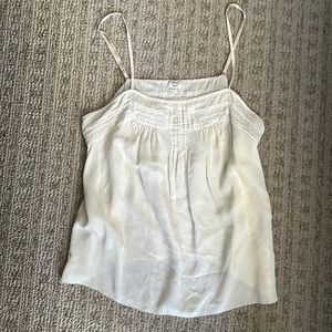 Wilfred 100% silk cream camisole blouse sz M